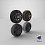 3D 4 seasons cybertruck wheels