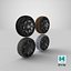 3D 4 seasons cybertruck wheels