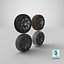 3D 4 seasons cybertruck wheels