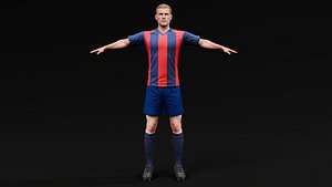 3D Soccer Player  - Rigged