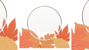 Autumn Circular Glassmorphism