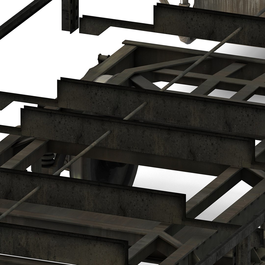 3dsmax Train Chassis