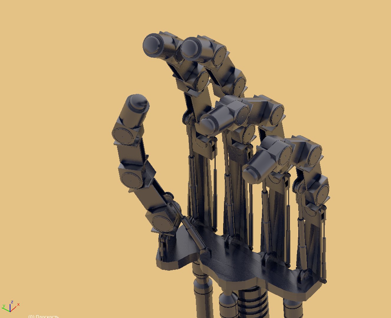 3d Terminator Hand Model