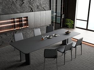 Modern dining room 3D