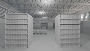 Library interior - Bookstore - No Material