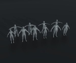 Animated Human Base Mesh 3D Models For Download | TurboSquid