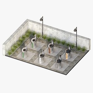 3D Waste Separation Area
