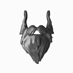 3D Character Beard - Moustache 3D Asset