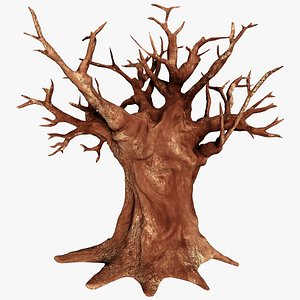 baobab tree animation lod 3D model