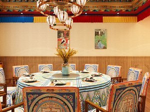 3D model Traditional Tibetan Dining Room with Luxury Decor
