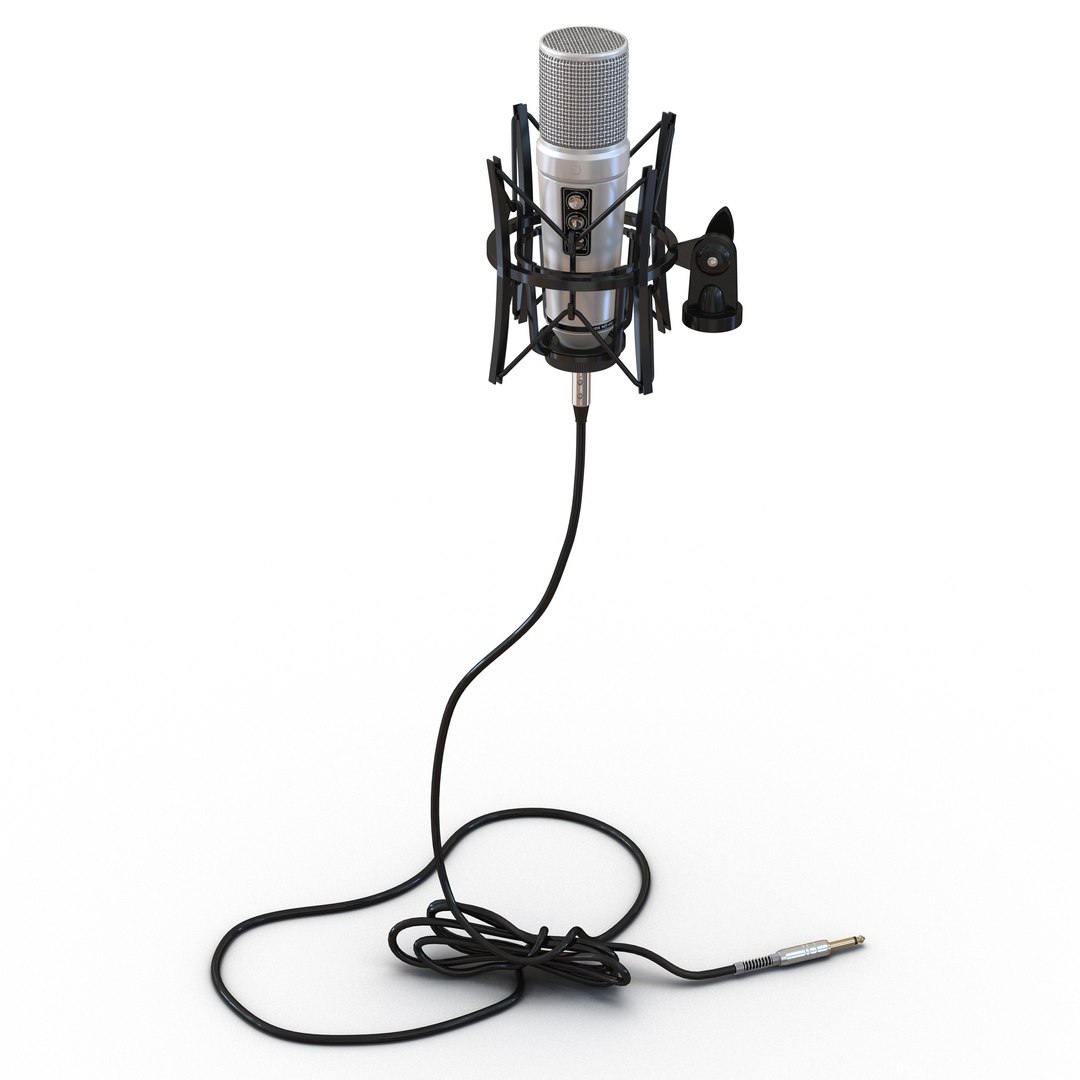 Studio Microphone Rode 2 3D model preview