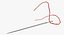 sewing thread needle 3D model