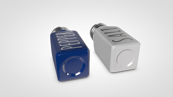 modelo 3d Salt and Pepper Shakers - TurboSquid 2031859