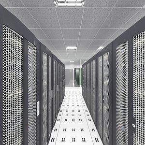 3D Server Data Room model