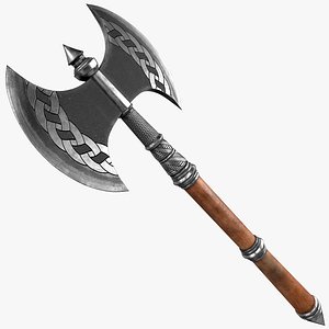 Medieval Battle Axe 8K PBR Textures
