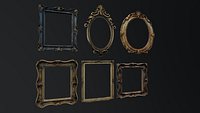 6 Victorian Antique Picture Frames