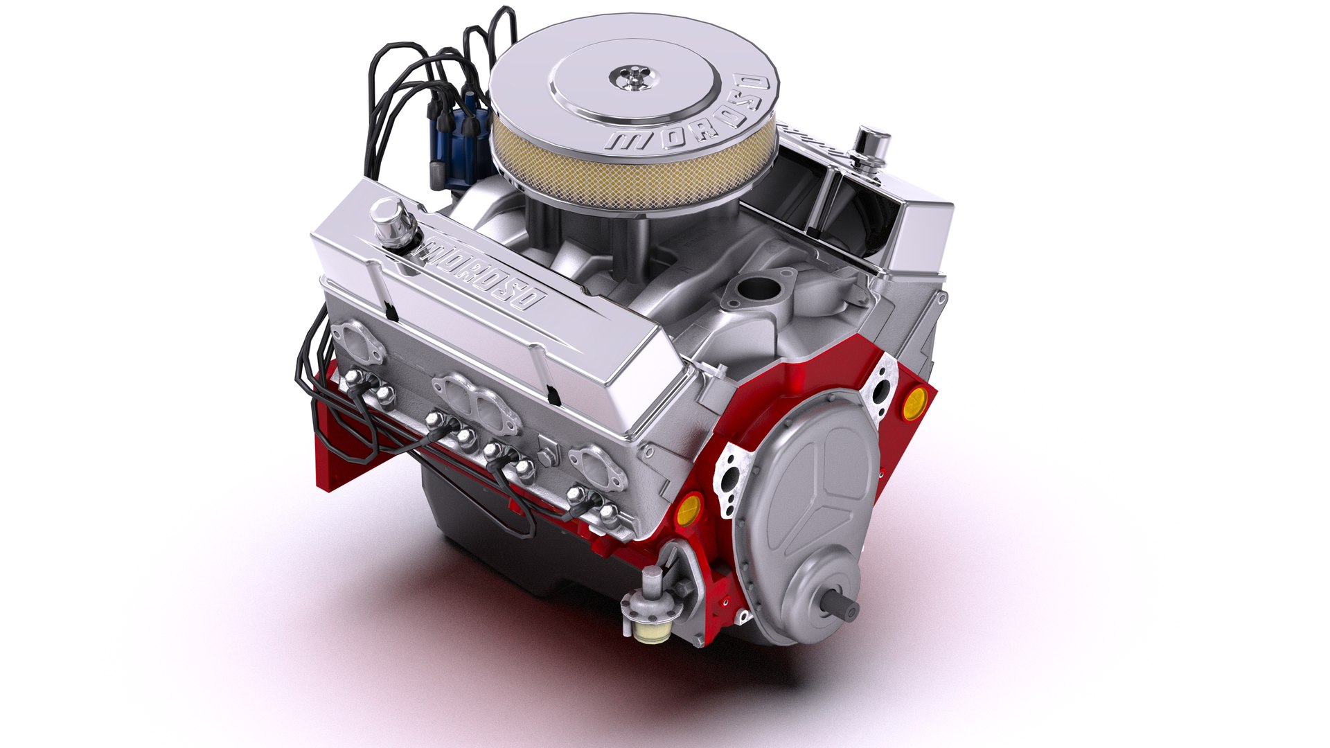 Moroso Chevy Small Block V8 Engine 3D Model - TurboSquid 2428787