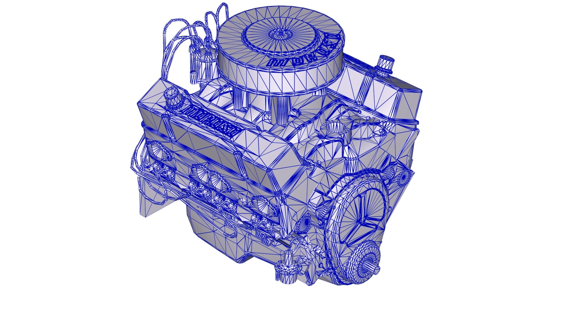 Moroso Chevy Small Block V8 Engine 3D Model - TurboSquid 2428787