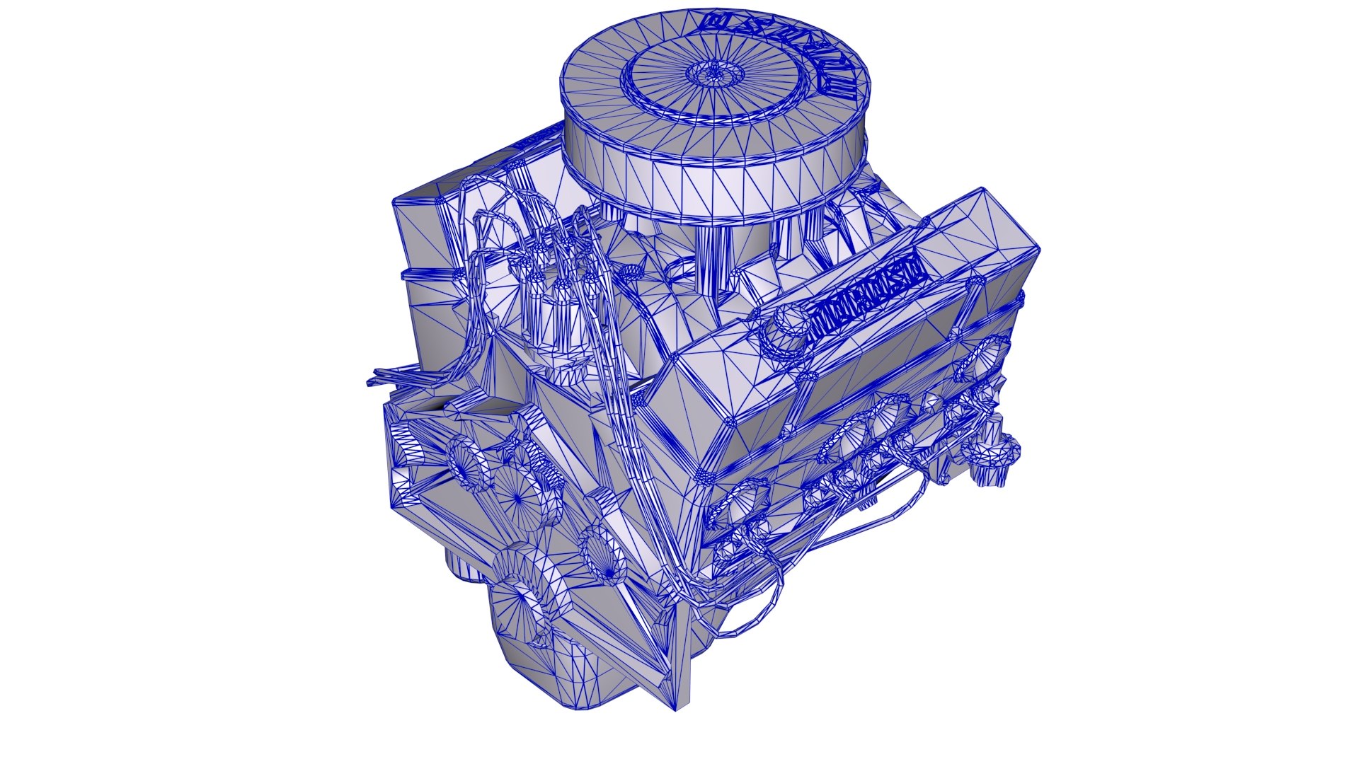 Moroso Chevy Small Block V8 Engine 3D Model - TurboSquid 2428787