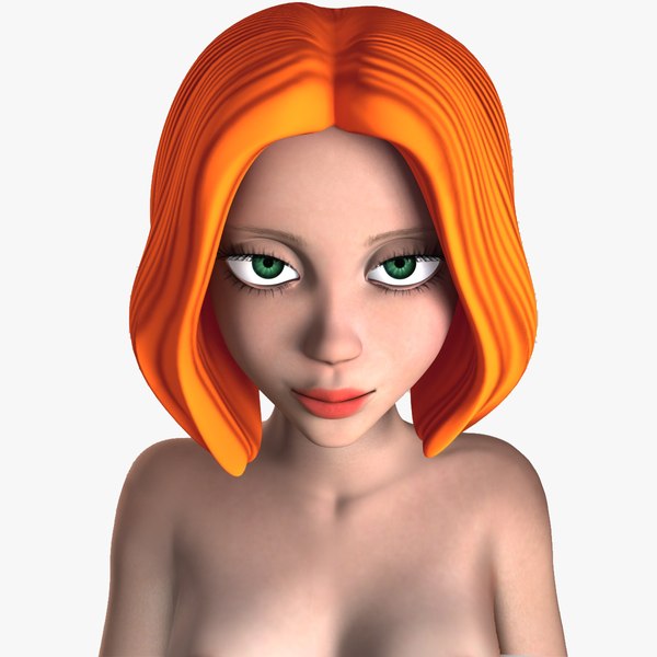 3d blue fairy character bones model