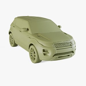 3D Land-Rover Range-Rover Evoque 5 Door 2012 model