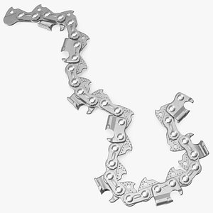 Segment Steel Chain for Chainsaw 3D model
