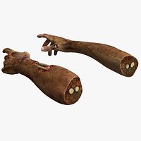 Zombie Hands Rigged for Cinema 4D