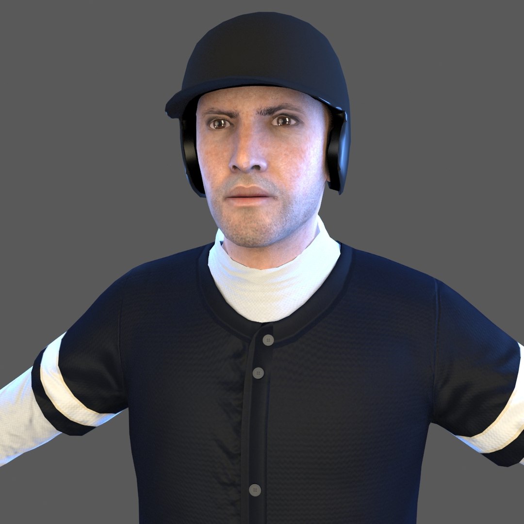 3D Baseball Player Bat Ball Model - TurboSquid 1462843