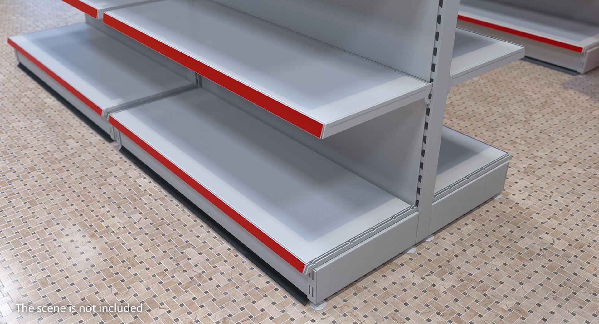 Store Double-sided Supermarket Rack 3D Model - TurboSquid 1413050
