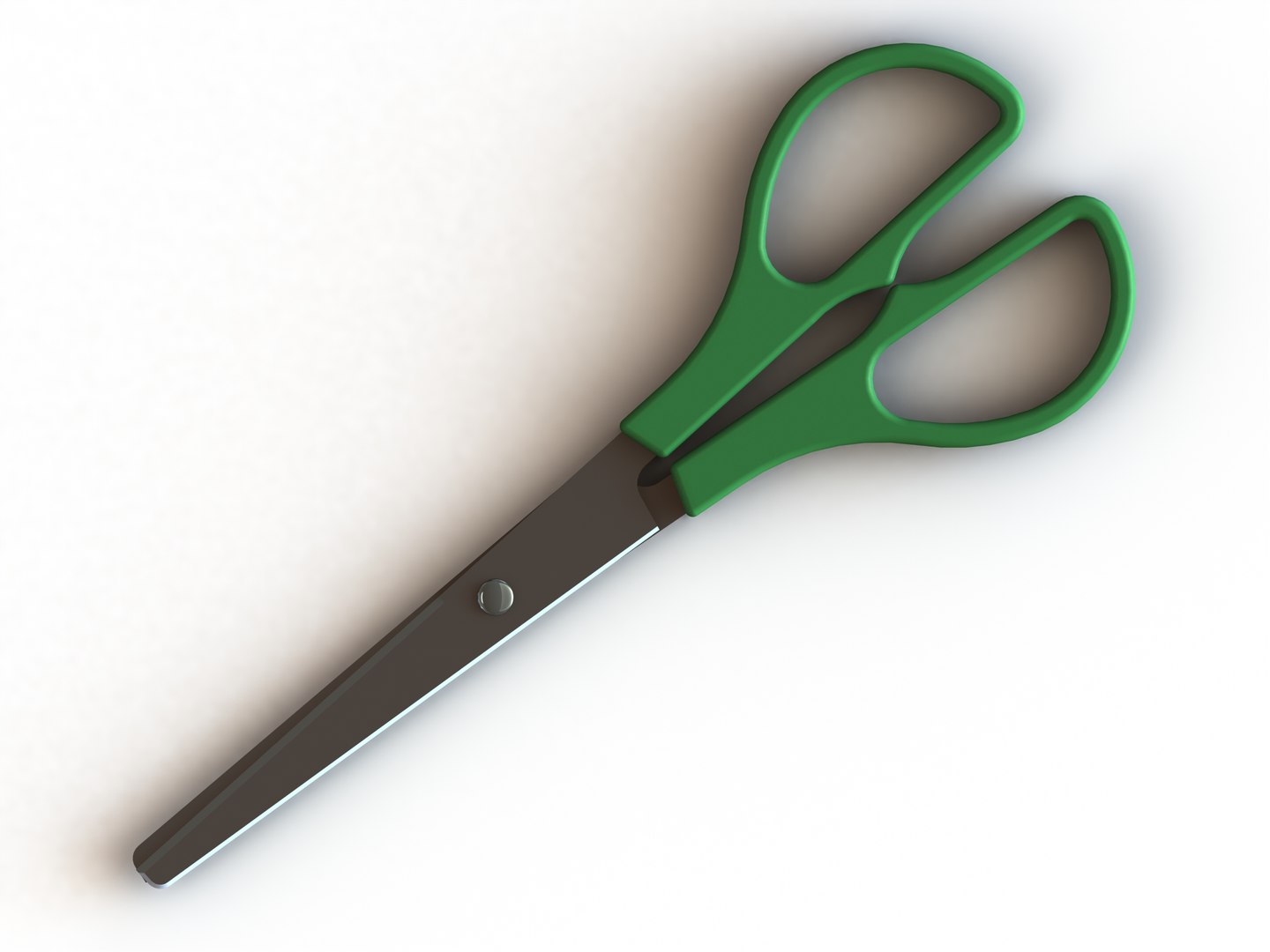 Green Utility Scissors Model - TurboSquid 2176576