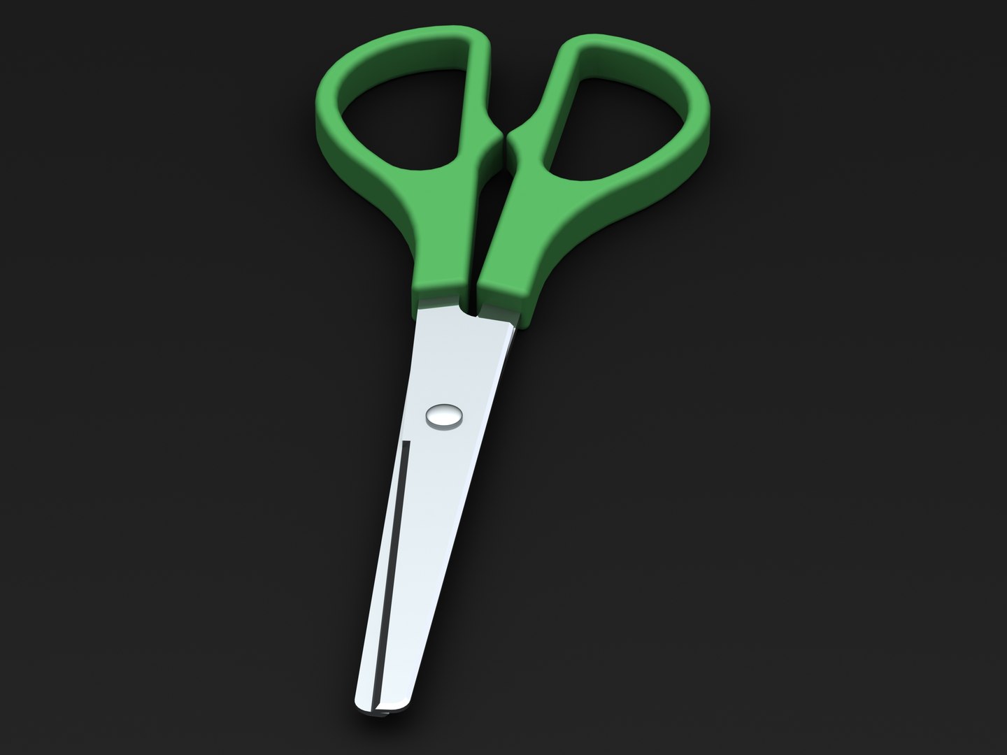 Green Utility Scissors Model - TurboSquid 2176576
