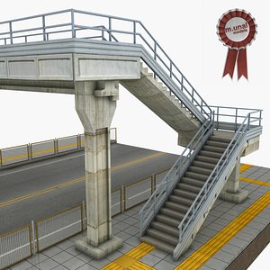 bridge pedestrian 3D model