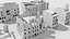 3d ruined building damaged collections model