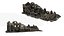 3d ruined building damaged collections model