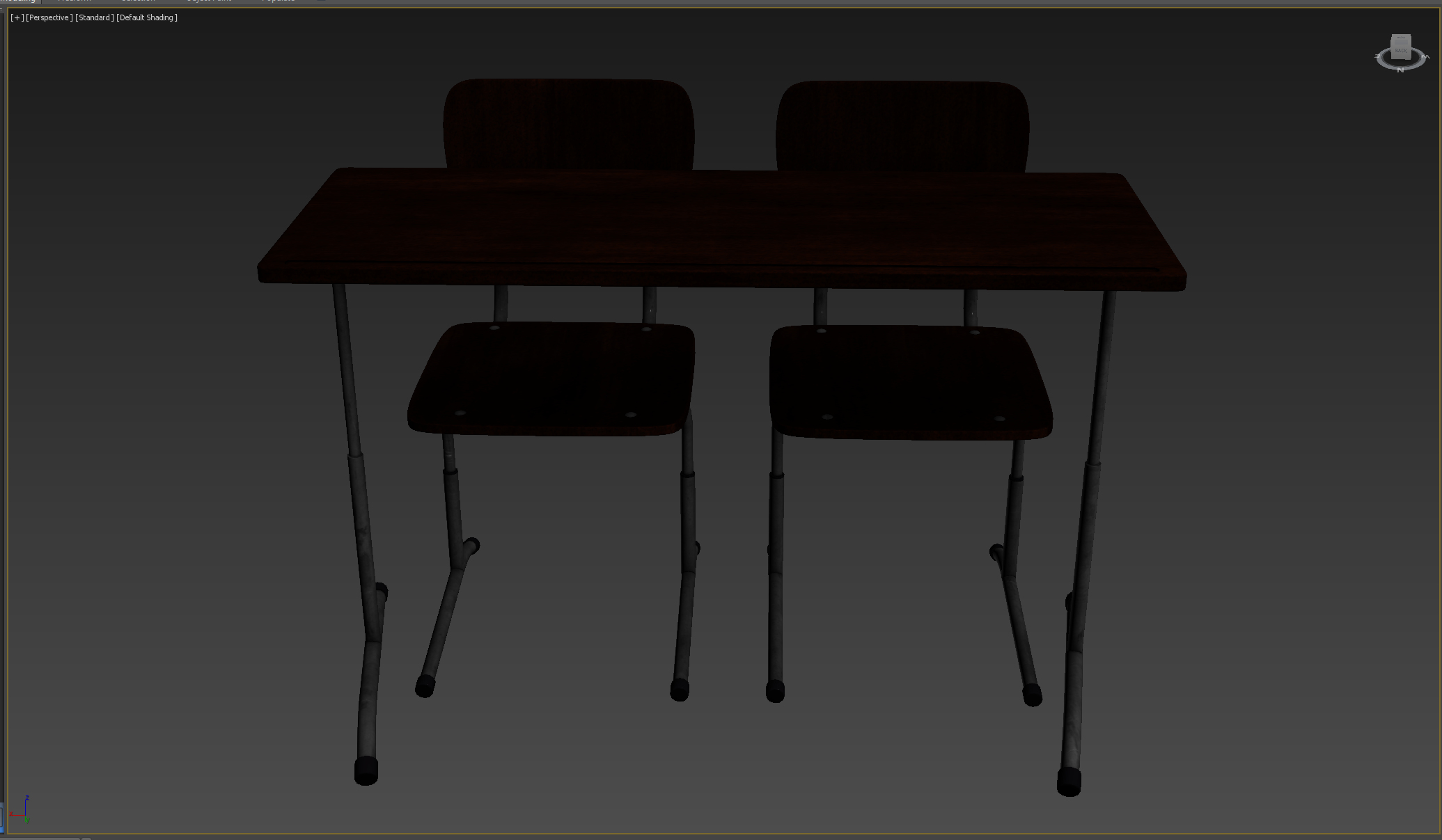 3D model School Desk and Chair TurboSquid 1779651