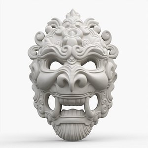 3D Indonesian Mask 8 model