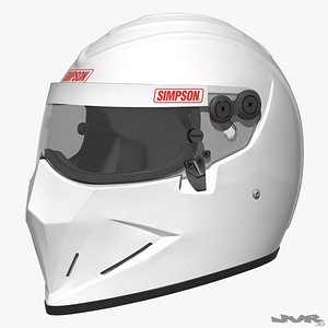 3d model simpson diamondback car helmet