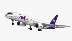 3D Boeing 757-200SF FedEx model