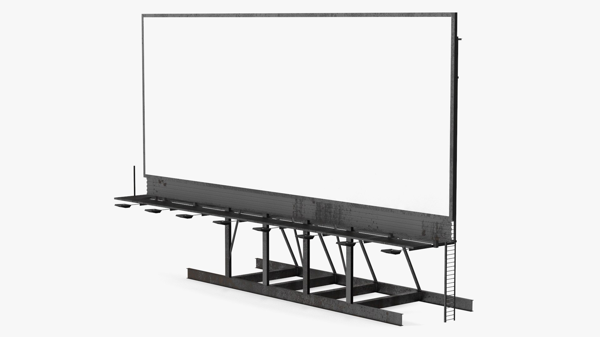 Outdoor Advertising Billboard 3D model preview