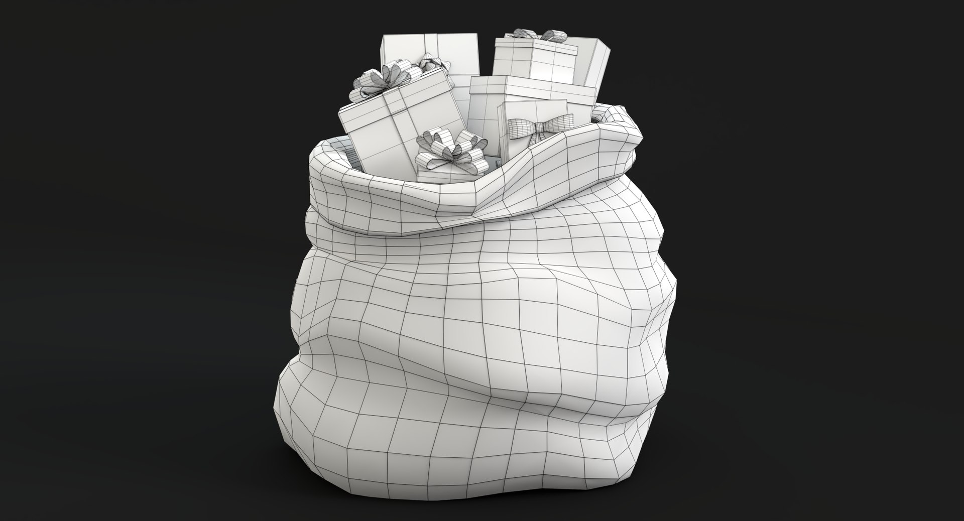 santa s bag 3D https://p.turbosquid.com/ts-thumb/0z/GCM2mU/rr7xnZTh/wireframe/png/1540073767/1920x1080/fit_q87/ee585e5ac9e83ecbb3397c2e47e2174d7899c644/wireframe.jpg