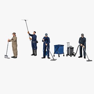 mop squeegee vacuum 3D