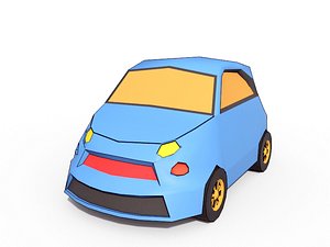 Low Poly CAartoon Car 2