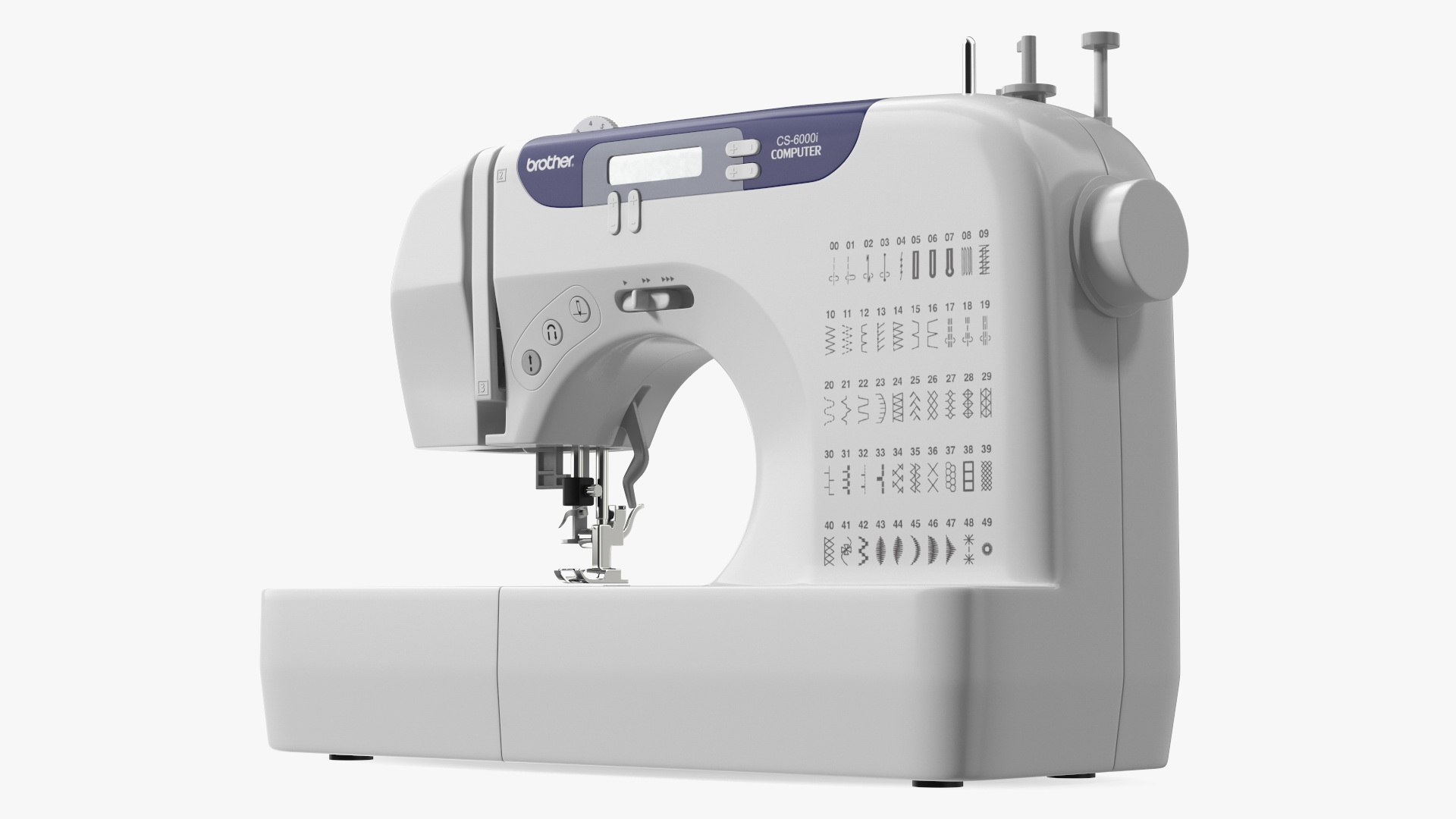 3D Brother CS6000i Sewing Machine Model - TurboSquid 2191781