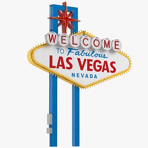 3D Welcome to Fabulous Las Vegas Sign