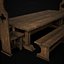 3D ready medieval dining table