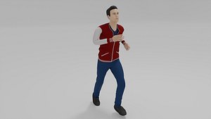 Varsity Man Run Animation