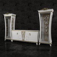 Showcase and cupboard "Gotha"