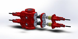 3D bop blowout preventer