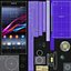 Sony Xperia Z1 Black, White And Purple