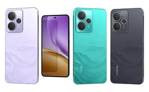 Realme 14T All Colors Low Poly model